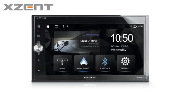 Xzent X-527 – 2 Din Autoradio / Multimediasystem mit Apple CarPlay und Android Auto